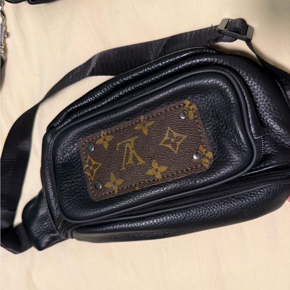 Fendi Denim Tote with Brown Leather Straps and Gold Logo Charm - Picture 10 of 16